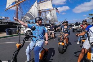 1Hr GPS Self Guided Scooter Tour: Harbor/Gaslamp Quarter - Little Italy to Seaport Village: The Ride Becomes Sightseeing Immediately