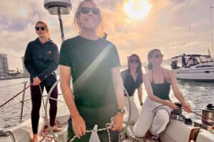 2-Hour Sunset Sailing on San Diego Bay - San Diego Bay at golden hour: skyline views and real waterfront action