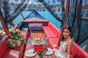 Beautiful Luxury Picnic on a Docked Gondola Boat in Coronado - A Gondola Docked in Coronado Cays: The Setting That Does the Work
