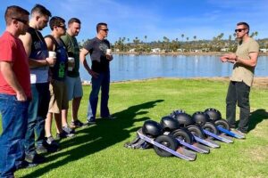 Onewheel Electric Hoverboard Lesson and Bay Ride - Safety gear: the stuff that makes your first attempt feel less scary