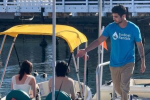 Pedal Boat rental in hidden part of San Diego Bay! Family fun - What you’ll see during the hour: downtown skyline, sea lions, and seabirds