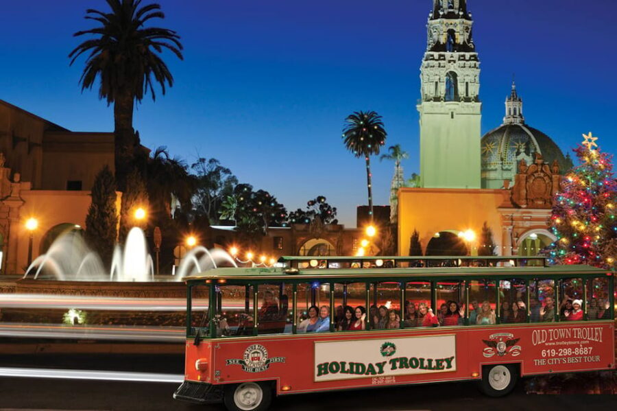 San Diego: Holiday Lights and Sights Trolley Tour - Embarcadero Lights: The Waterfront Feel Without the Footwork