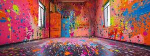 San Diego: Splatter Paint Experience - What you create: a take-home abstract masterpiece