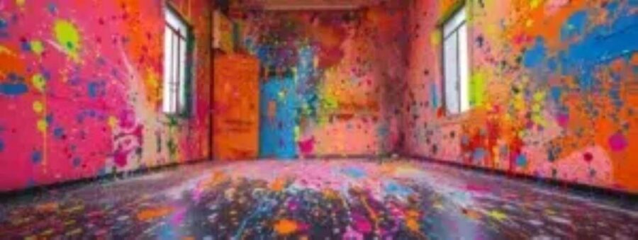 San Diego: Splatter Paint Experience - The mess factor: clothes, protective gear, and real cleanup reality